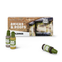 Scale 75 Warfront: Bricks And Roofs 8 Colour Acrylic Paint Set