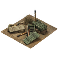 Scale 75 1/35 Warfront: German Supplies - Ammo Boxes And Ammunitions 50 mm Figure