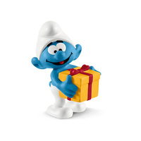 Schleich - Smurf with present