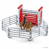 Schleich - Bull riding with cowboy 41419