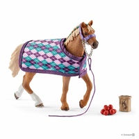 Schleich - English Thoroughbred with blanket