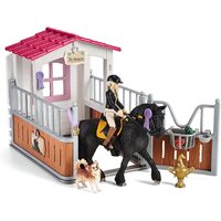 Schleich Horse Stall With Tori & Princess