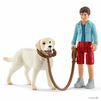 Schleich - Walking with Labrador retriever