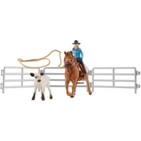 Schleich - Cowgirl Team Roping Fun