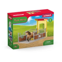 Schleich - Pony Box with Iceland Pony Stallion