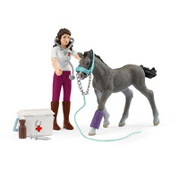 Schleich - Mrs. Kramer with Foal