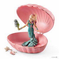 Schleich - Mermaid with baby seal in shell 70564