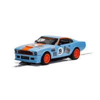 Scalextric Aston Martin V8 - Gulf Edition - Rikki Cann Racing Slot Car