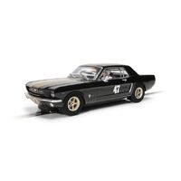Scalextric Ford Mustang - Black and Gold Slot Car