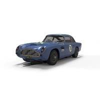 Scalextric Aston Martin DB5 Blue/Yellow Historic GT Racing Slot Car