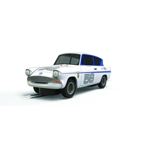 Scalextric 1/32 Ford Anglia - Silver 56 Slot Car