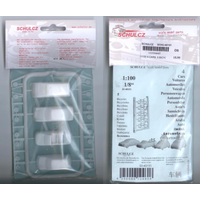 Schulcz 1/100 4 Cars 5 Bicycles White SCHU-40151