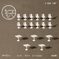Schulcz 1/100 Tables & Chairs