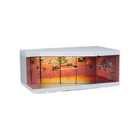 SCJ 1/64 Red Brick Exhibition Hall Miniature Scene