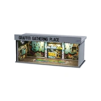 SCJ 1/64 Diorama Graffiti Gathering Place Miniature Scene