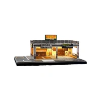 SCJ 1/64 Diorama Safework Double-Deck Parking Workshop Miniature Scene