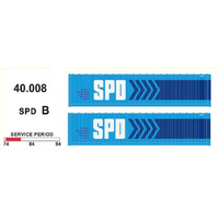 SDS Models HO SPD B 40ft Container Twin Pack