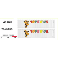 SDS Models HO Toys'R'Us 40ft Container Twin Pack