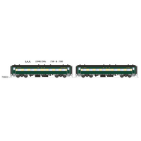 SDS Models HO SAR 1940/50s 750 & 780 Class Steel Cars Passenger Car Twin Pack
