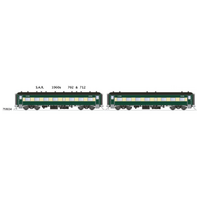 SDS Models HO SAR 1960s 702 & 712 Class Steel Cars Passenger Car Twin Pack