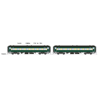 SDS Models HO SAR 1960s 752 & 781 Class Steel Cars Passenger Car Twin Pack