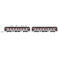 SDS Models HO SAR 1968 - 701 & 703 Class Steel Cars Passenger Car Twin Pack