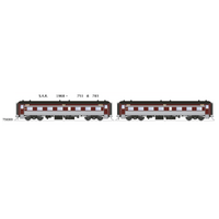 SDS Models HO SAR 1968 - 751 & 783 Class Steel Cars Passenger Car Twin Pack
