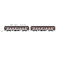 SDS Models HO ANR 1975 - 751 & 753 Class Steel Cars Passenger Car Twin Pack