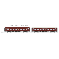SDS Models HO ANR 1975 - 752 & BF345 Class Steel Cars Passenger Car Twin Pack