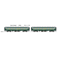 SDS Models HO Steam Ranger1980s 706 &  710 Class Steel Cars Passenger Car Twin Pack