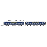 SDS Models HO Ritz Rail 1999 708 & 713 Class Steel Cars Passenger Car Twin Pack