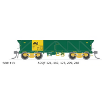 SDS HO Austrains NEO SAR Concentrate Wagon AN 5 Car Pack B - Green/Yellow