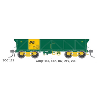 SDS HO Austrains NEO SAR Concentrate Wagon AN 5 Car Pack D - Green/Yellow