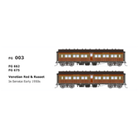 SDS Models HO NSWGR FG Independent Car Venetian Red & Russet (FG662 & FG675) Twin Pack