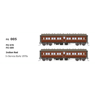 SDS Models HO NSWGR FG Independent Car Indian Red (FG670 & FG689) Twin Pack