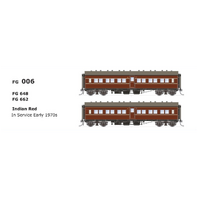 SDS Models HO NSWGR FG Independent Car Indian Red (FG648 & FG662) Twin Pack
