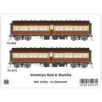 SDS Models HO NSWGR FG Venetian Red & Manilla as Delivered (FG662 & FG675) Twin Pack