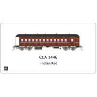 SDS Model HO NSWGR End Platform Car CCA 1446 Indian Red Single Carriage