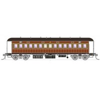 SDS HO End Platform Car BI 1264 Red and Russet