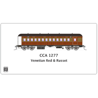 SDS Model HO NSWGR End Platform Car CCA 1277 Red & Russet Single Carriage