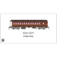 SDS Model HO NSWGR End Platform Car CCA 1277 Indian Red Single Carriage
