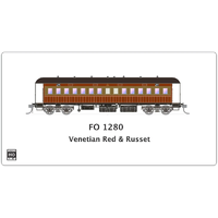 SDS Model HO NSWGR End Platform Car FO 1280 Red & Russet Single Carriage