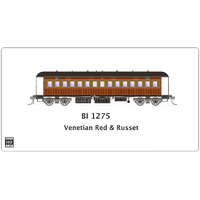 SDS Model HO NSWGR End Platform Car BI 1275 Red & Russet Single Carriage