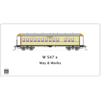 SDS Model HO NSWGR End Platform Car W 547 X Way & Works Single Carriage