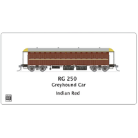 SDS Model HO NSWGR End Platform Car RG 250 Greyhound Car Indian Red Single Carriage