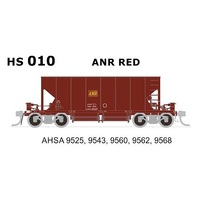 SDS HO SAR AHSA Stone Hopper Wagon ANR 5 Car Pack - Red