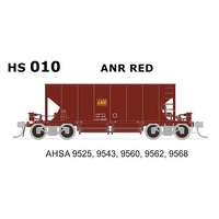 SDS HO SAR AHSA Stone Hopper Wagon ANR 5 Car Pack - Red