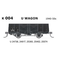 SDS HO NSWGR 1940-50s U Wagons, 5 Car Pack (24736, 24817, 25360, 25462, 25574)
