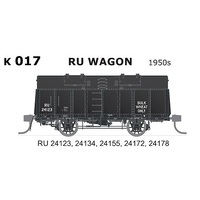 SDS HO NSWGR 1950s RU Wagons, 5 Car Pack (24123, 24134, 24155, 24172, 24178)