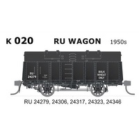 SDS HO NSWGR 1950s RU Wagons, 5 Car Pack (24279, 24306, 24317, 24323, 24346)